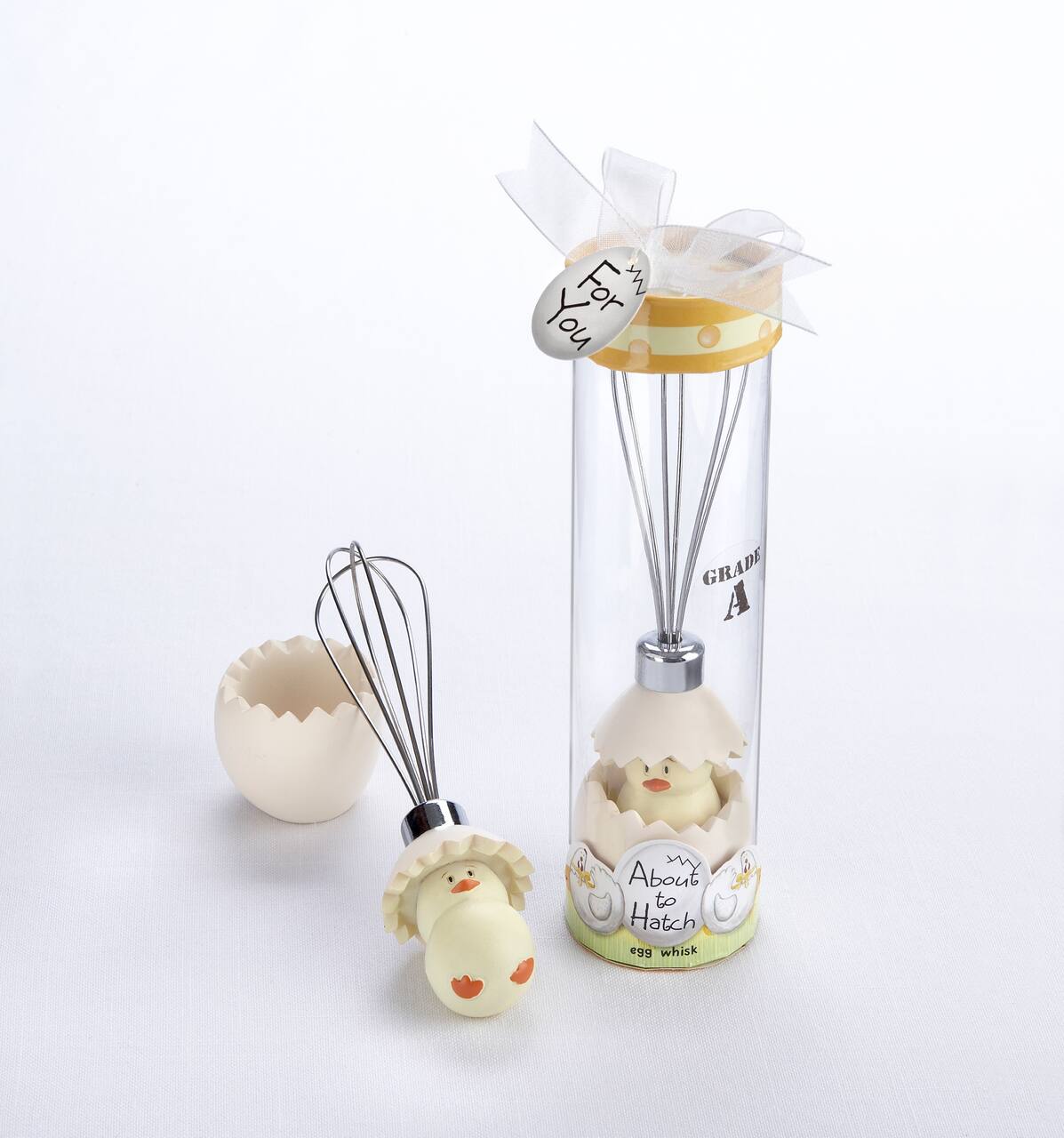 Kate Aspen&#xAE; About to Hatch Stainless-Steel Egg Whisk Gift Box, 4ct. 